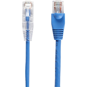 4FT BLUE CAT6A SLIM 28AWG PATCH CABLE 500MHZ UTP CM SNAGLESS