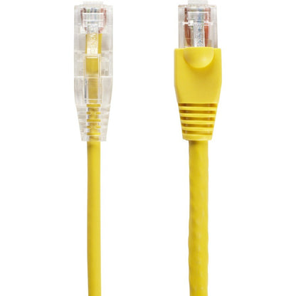 4FT YELLOW CAT6A SLIM 28AWG PAT CH CABLE 500MHZ UTP CM SNAGLESS