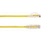 4FT YELLOW CAT6A SLIM 28AWG PAT CH CABLE 500MHZ UTP CM SNAGLESS