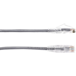 1FT GRAY CAT6 SLIM 28AWG PATCH CABLE 250MHZ UTP CM SNAGLESS