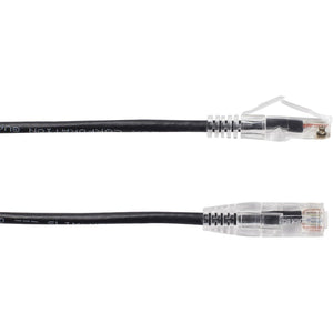 15FT BLACK CAT6A SLIM 28AWG PAT CH CABLE 500MHZ UTP CM SNAGLESS