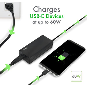 PLUGABLE USBC-PS-60W USB C LAPTOP CHARGER WITH 60W PD