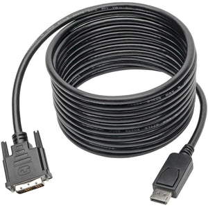 15FT DISPLAYPORT TO DVI-D M/M ADAP CABLE DP W/ LATCHES 1080P