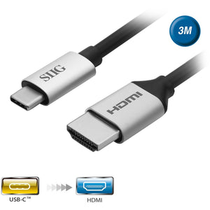 3M USB-C TO HDMI 4K ACTIVE CBL HDMI TO THUNDERBOLT 3 OR DISPLAYPRT