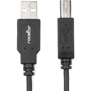 15FT USB 2.0 TYPE A TO TYPE B MALE TO MALE CABLE BLACK