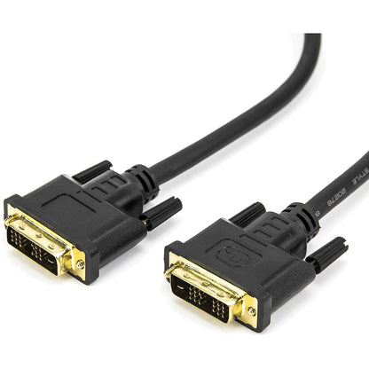 6FT DVI SINGLE LINK M/M CABLE DVI 18+1 GOLD PLATED BLACK CABLE