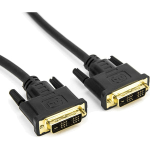 6FT DVI SINGLE LINK M/M CABLE DVI 18+1 GOLD PLATED BLACK CABLE