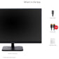 22IN SUPERCLEAR IPS FULL HD MONITOR WITH 1080P FRAMELESS DESIGN