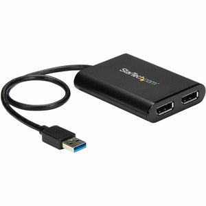 USB TO DUAL DISPLAYPORT ADAPTER DUAL 4K EXTERNAL CONVERTER DONGLE