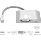 USB-C TO 3-IN-1 MULTIPORT VIDEO ADAP W/PD CHARGING DVI/HDMI/VGA