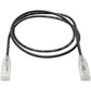 2FT CAT6 BLK SNAGLESS UTP RJ45 MOLDED SLIM GIGABIT PATCH CABLE