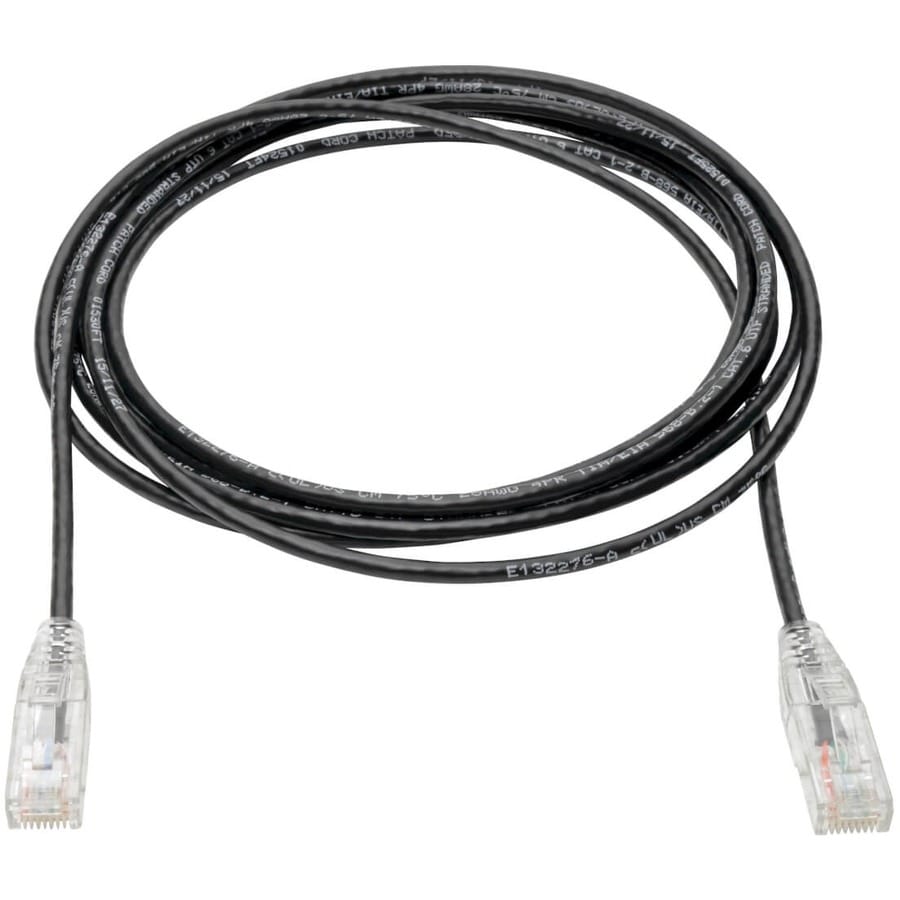 15FT CAT6 BLK SNAGLESS UTP RJ45 MOLDED SLIM GIGABIT PATCH CABLE