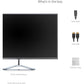 32IN WQHD IPS MONITOR WITH A STYLISH ULTRA-SLIM FRAMELESS