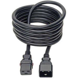 10FT POWER EXTENSION CORD BLACK C20 TO LOCKING C19 M/F 12 AWG 20A