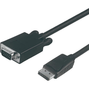 2M DISPLAYPORT TO VGA ACTIVE CABLE M/M