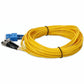 SC/FC M/M PATCH CBL 10M YELLOW OS2 RISER FIBER