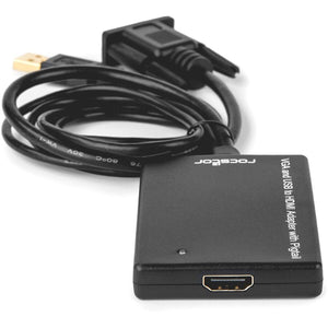 VGA TO HDMI M/F ADAP W/ USB AUDIO & PWR