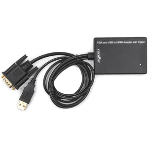 VGA TO HDMI M/F ADAP W/ USB AUDIO & PWR