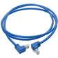 5FT CAT6 BLUE UTP UP-ANGLE MALE DOWN-ANGLE MALE MOLDED PATCH CABLE