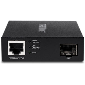 GIGABIT POE PD SFP FIBER MEDIA CONVERTER