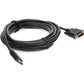 HDMI 1.3/DVI-D M/M ADPTR CBL 12FT DUAL LINK 24+1PIN BLACK