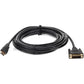 HDMI 1.3/DVI-D M/M ADPTR CBL 12FT DUAL LINK 24+1PIN BLACK