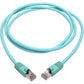 5FT CAT6A PATCH CABLE SNAGLESS SHIELDED STP 10G POE AQUA M/M