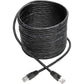 30FT CAT6A PATCH CABLE SNAGLESS 10G SHIELDED STP POE BLACK M/M