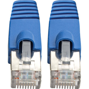 30FT CAT6A PATCH CABLE SNAGLESS 10GSHIELDED STP POE BLUE M/M