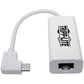 USB C GIGABIT ADAPTER CONVERTER USB 3.1 RIGHT-ANGLE WHITE 6IN