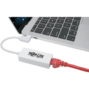 USB C GIGABIT ADAPTER CONVERTER USB 3.1 RIGHT-ANGLE WHITE 6IN