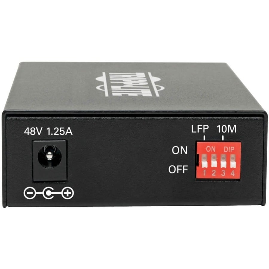 LC MMF FIBER GBE MEDIA CONVERTER POE+ 10/100/1000 550M