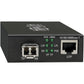 LC MMF FIBER GBE MEDIA CONVERTER POE+ 10/100/1000 550M