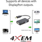 DISPLAYPORT TO VGA DVI HDMI ADAPT 3IN1 DP CONVERTER