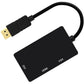 DISPLAYPORT TO VGA DVI HDMI ADAPT 3IN1 DP CONVERTER