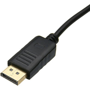 1FT DISPLAYPORT TO VGA ADAPTER BLACK CABLE 14IN