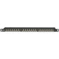 24-PORT CAT6A PATCH PANEL 0.5U HIGH DENSITY SHIELDED DUAL IDC RJ45