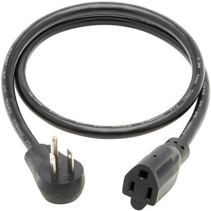 3FT POWER EXTENSION CORD 15A RIGHT-ANGLE 5-15P TO 5-15R 14AWG