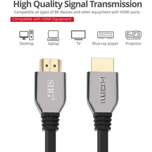 3.3FT HDMI TYPE A BLACK CABLE