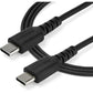 3FT USB C TO USB C CHARGE CABLE RUGGED USB-C FAST CHARGING CORD