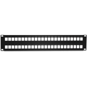 48-PORT BLANK KEYSTONE 2U HD PATCH PANEL