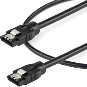 0.3 M ROUND SATA CABLE 6GBS CORD LATCHING CONNECTORS