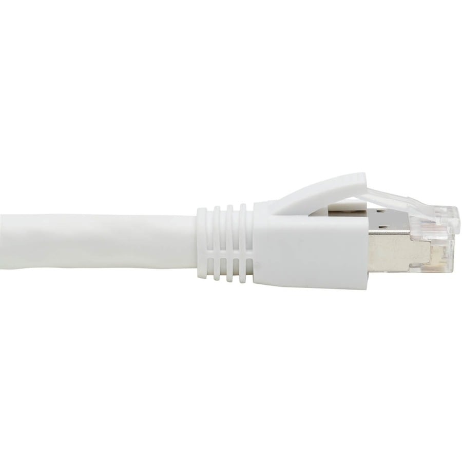 3FT CAT8 WHITE PATCH SNAGLESS 25G/40G CERTIFIED M/M POE CABLE