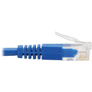 20FT CAT6 BLUE ENET CABLE LEFT ANGLED UTP SLIM MOLDED M/M