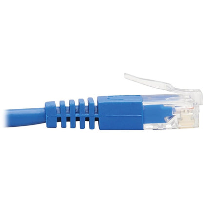15FT CAT6 BLUE ENET CABLE DOWN RIGHT ANGLED SLIM MOLDED M/M