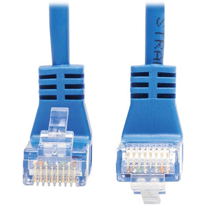 15FT CAT6 BLUE ENET CABLE UP/DOWN SLIM UTP ANGLED MOLDED M/M