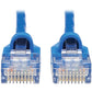 10FT CAT6A BLUE GB SNAGLESS MOLDED SLIM ENET CABLE M/M