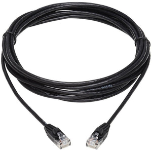 15FT CAT6A BLACK GB SNAGLESS MOLDED SLIM ENET CABLE M/M