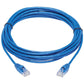 15FT CAT6A BLUE GB SNAGLESS MOLDED SLIM ENET CABLE M/M