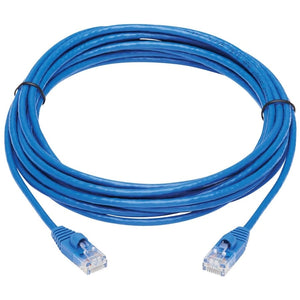 15FT CAT6A BLUE GB SNAGLESS MOLDED SLIM ENET CABLE M/M